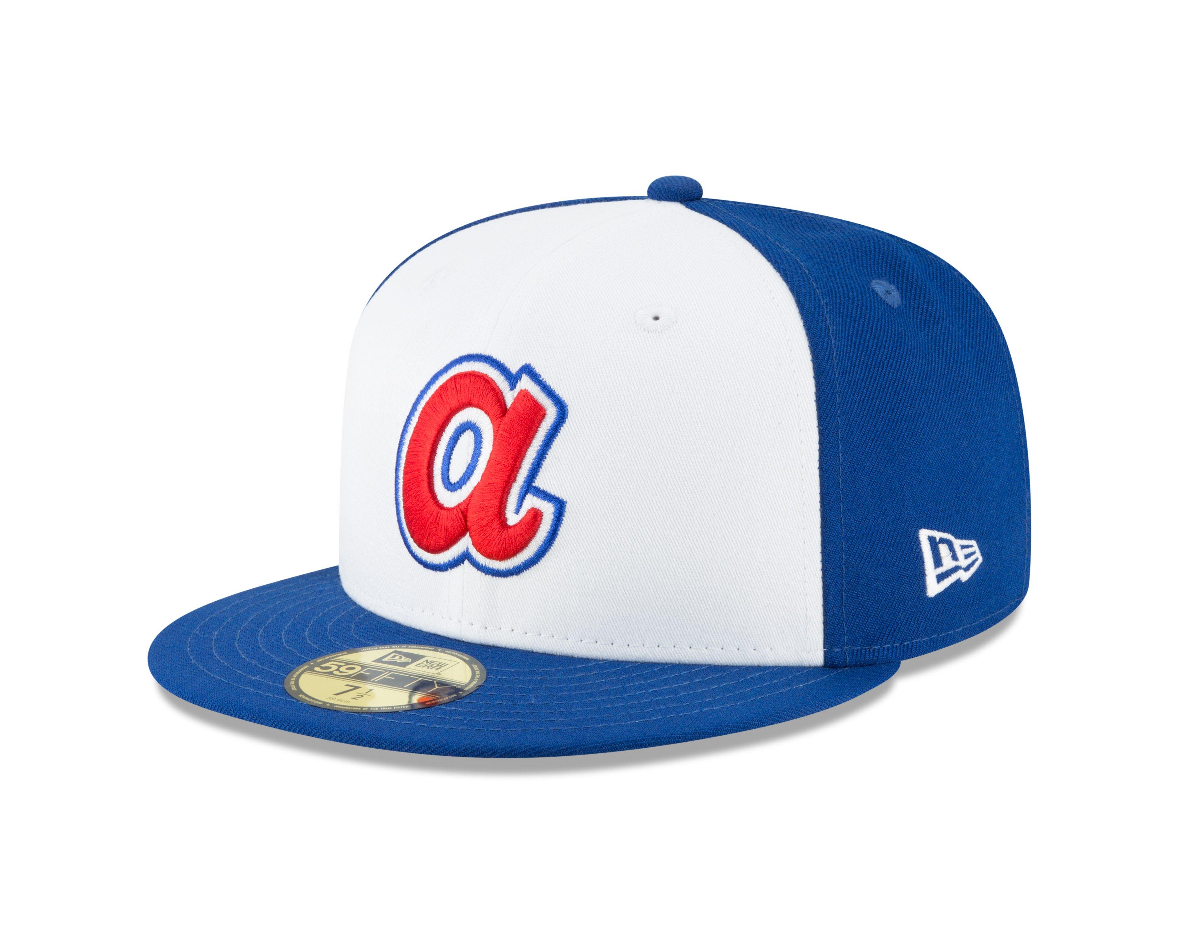 New Era Atlanta Braves 59FIFTY Cooperstown Collection Cap-White/Blue